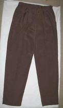 Copper Poly Rayon Faille Pants Dress Slacks Misses Size 12 Tailor Flex - £10.99 GBP