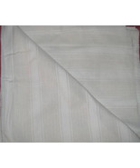 CREAM STRIPED Silk DECOR Fabric Remnant 3 Yds x 26 1/4&quot; wide (Used) - $6.82 CAD