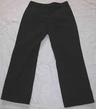 Black Cotton Lycra Chino Pants Misses Sz 12 Liz Claiborne - £14.26 GBP