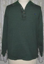 GREEN with WINE PLAID Cotton Soft Knit SHIRT Size XXL Alexander Julian C... - £7.84 GBP