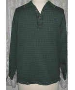 GREEN with WINE PLAID Cotton Soft Knit SHIRT Size XXL Alexander Julian C... - $186.67 MXN