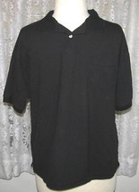 Black Waffle Knit Cotton Shirt Size Xxl Puritan - £7.96 GBP