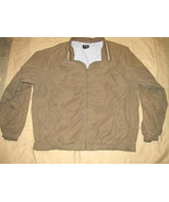 DARK TAUPE BROWN Poly Nylon JACKET Size XXL Van Heusen - $27.35 CAD