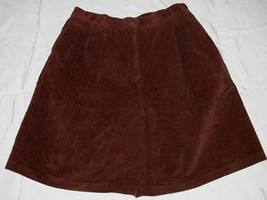 Ladies Brown Corduroy Shorts Size 14 Harve Benard - £7.84 GBP