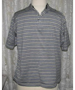 GREY BLUE &amp; BEIGECotton Soft Knit SHIRT Size XXL Grand Slam - £10.13 GBP