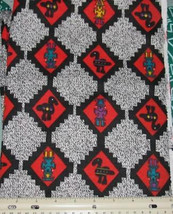 Native Design In Diamonds Cotton Knit Flannel-Backed Fabric 1 1/2 Yd X 61&quot; Wide - £5.97 GBP