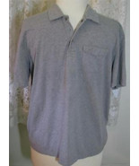 GREY Cotton Blend GOLF SHIRT Size XXL Van Heusen - $9.99