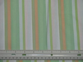 Lime Olive Orange On White Polished Cotton Quilt Fabric 45&quot; Wide X 2 1/2 Yds - $8.99