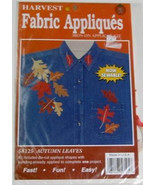 Full Color Iron-on Applique Kit Harvest Autumn Leaves NIP - £2.36 GBP