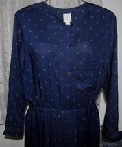 Ladies RED &amp; TEAL with GOLD on NAVY DRESS Size 12 J.G. Hook NEW without ... - $19.98