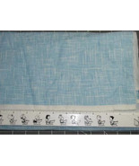 LIGHT BLUE &amp; WHITE Polyester Single Knit Fabric 68&quot; wide units $5 per Yd - $1.70 CAD
