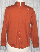 Men&#39;s BURNT ORANGE Cotton Khaki SHIRT Size XL University Co-Op - £19.51 GBP