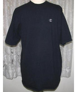 NAVY BLUE Smooth KNIT Cotton TEE SHIRT Size XXL Champion - $13.67 CAD