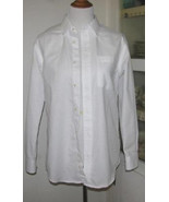 Men&#39;s WHITE Cotton Blend DRESS SHIRT Size Medium 32/34 - $242.78 MXN