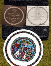 Noel Vitrial Limoge Porcelain Plate Tidings Of Joy 1st Ed # CB969 - £7.89 GBP