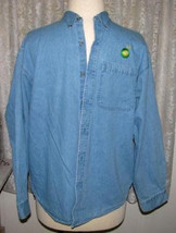 Men&#39;s Light Blue Denim Cotton Shirt Size Xxl Warner Payne - £14.37 GBP