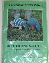 ROOTER &amp; SCOOTER Armadilllos NEW Pattern by Jan Kruger - $5.99