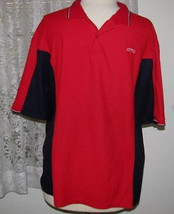 Red &amp; Navy Blue Cotton Waffle Knit Shirt Size 2XL Uty - £9.37 GBP