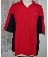RED &amp; NAVY BLUE Cotton Waffle knit SHIRT Size 2XL UTY - $16.45 CAD