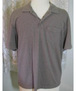 TAUPE Cotton Blend GOLF SHIRT Size XXL Van Heusen - £7.80 GBP