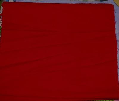 SOLID RED Cotton Quilt Fabric Remnant 38&quot; wide - $0.75
