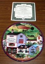 VIIRGINIA&#39;S MARKET by Charles Wysocki Collectible Plate #4 Peppercricket Grove - £7.98 GBP