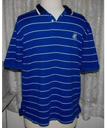 WHITE STRIPE on BLUE Cotton Knit POLO SHIRT Size XXL Polo Golf by Ralph ... - $186.82 MXN