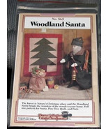 WOODLAND SANTA by Donna Gallagher #865 1988 NEW Doll Quilt &amp; Toy Sack - £3.15 GBP