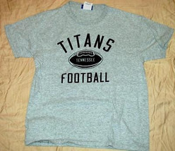 YOUTH GREY Tennessee Titans cotton TEE SHIRT Size Medium 10-12 Reebok - $1.99