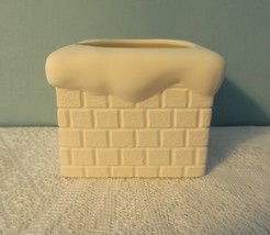 D2 - Snow on Chimney Ceramic Bisque Ready to Paint, U paint, You Paint - $5.25