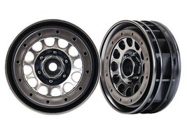 Traxxas TRX-4 Methoad 105 1.9&quot; Beadlock Black Chrome Wheels (2) 8173 - £24.96 GBP