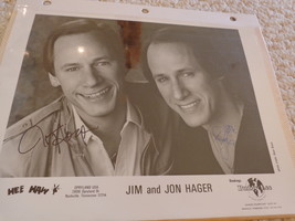Autographed Picture Of Jim &amp; Jon Hager Of Hee Haw (#1786) - £40.10 GBP