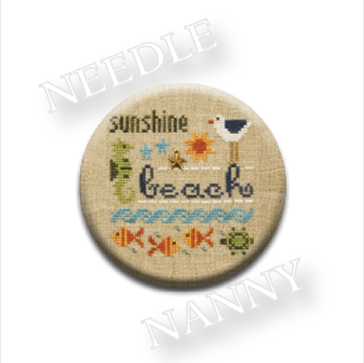 Beach Needle Nanny needle minder cross stitch Lizzie Kate Quilt Dots - $12.00