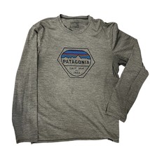 Patagonia Men&#39;s Capilene Daily Long Sleeve Graphic T-Shirt Size M - £19.10 GBP