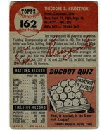 1953 Topps Ted Kluszewski #162 Signed Autographed Auto Baseball Card Pho... - £117.54 GBP