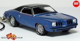  Rare Key Chain Blue 1973~1974 Pontiac Grand Am Sd 455 Custom Ltd Great Gift - £38.51 GBP