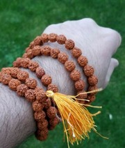 Hindu Authentic Rudraksha Yogic beads Meditation Praying Beads Sikh Simran Mala - £24.58 GBP+