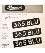 1954 Bluemel's License Earls Court Advertisement Motor Show Automobilia ... - €21,30 EUR