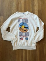 Vintage 1991 Operation Desert Storm/Shield Double Sided Sweatshirt M Made In USA - £23.34 GBP
