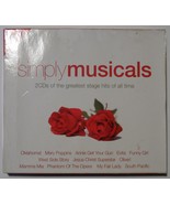 Simply Musicals 2 cd&#39;s of the stage hits of all time VG+ Oklahoma Mary P... - $13.39 CAD