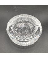 Vintage Waterford Crystal Cut Maeve Clear Glass 2 Lobe Ashtray 4&quot; Gothic... - £15.49 GBP