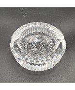 Vintage Waterford Crystal Cut Maeve Clear Glass 2 Lobe Ashtray 4&quot; Gothic... - $27.06 CAD