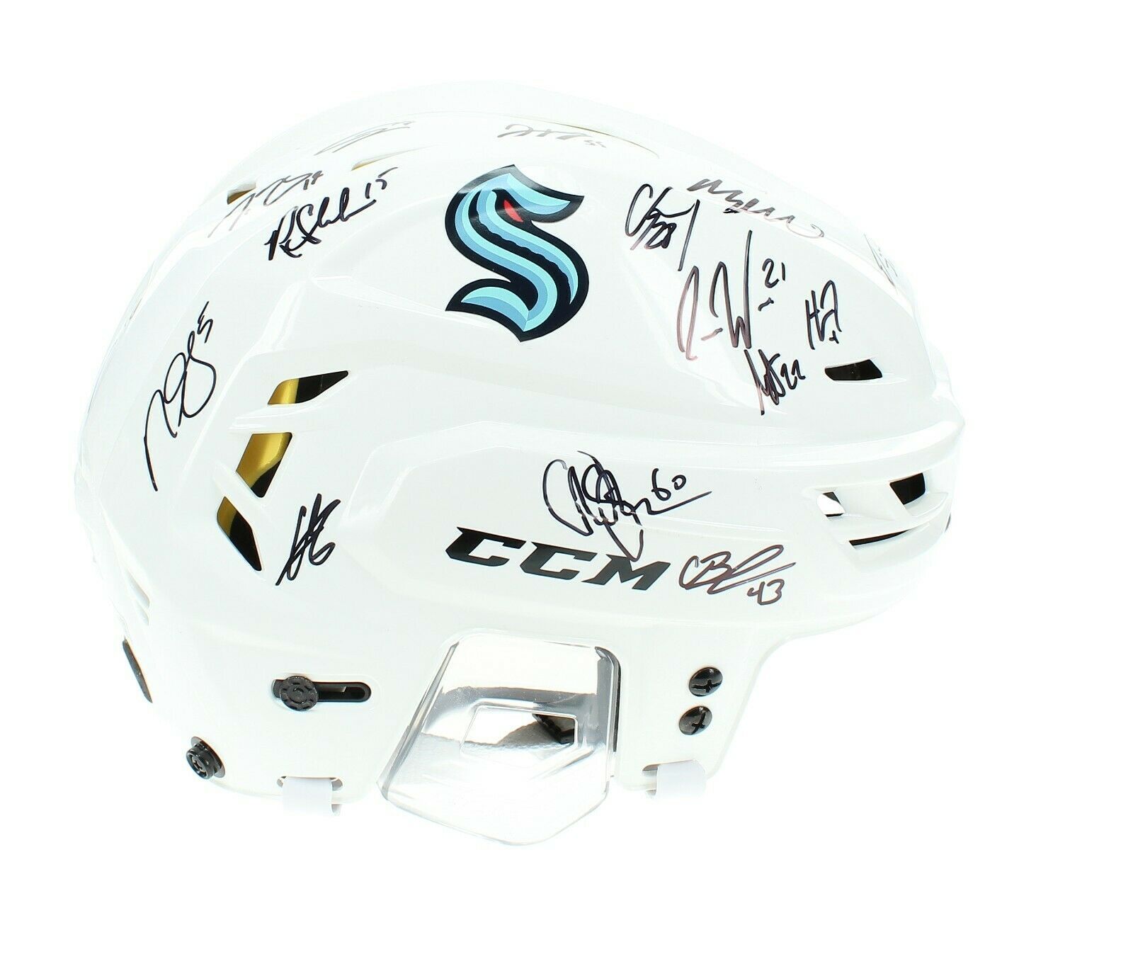 2021 Seattle Kraken Team Signed Inaugural CCM Helmet Fanatics COA 26 Autographs - $2,549.15