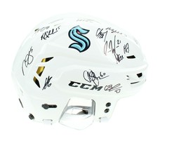 2021 Seattle Kraken Team Signed Inaugural CCM Helmet Fanatics COA 26 Autographs - £2,000.31 GBP