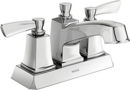 Moen WS84922 Conway Two-Handle Centerset Bathroom Faucet Nickel - £74.36 GBP