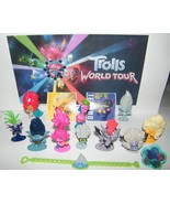 Trolls World Tour Movie Party Favors 14 Set with 10 Figures 2 Fun Sticke... - $15.95