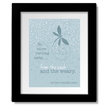 On the Turning Away - Pink Floyd Rock Music Song Lyric Inspired Art Prin... - $54.76 CAD