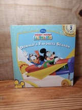Mickey Mouse Clubhouse Donald&#39;s favorite season Disbey hardcover book - £2.76 GBP