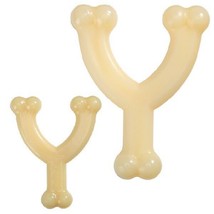 Tough Nylon Dog Toys Durable Wishbone Shaped Dental Chew Deterrent - Choose Size - £10.05 GBP+