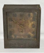 Antique Clock Victorian Era Ansonia Brass Bronze Heavy Weight Clock 1880... - £39.92 GBP